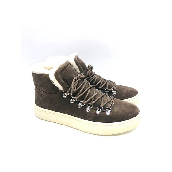 Marc Fisher Daisie Faux-Fur Sneakers- Ivory Multi Suede, US 10M - Picture 2 of 11